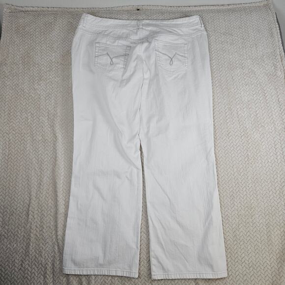 Womens Just My Size White Modern Bootcut Jeans Plus Sz 24W Average Stretch Denim - Picture 3 of 8